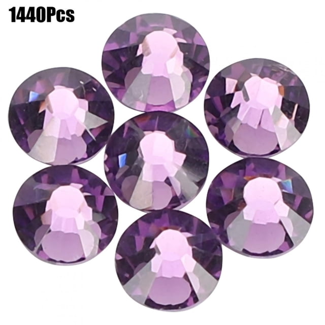 Decoration Rhinestones,1440Pcs Crystal Glass Rhinestones MM Crystal Glass Rhinestones Crystal Glass Rhinestones Built for the Future