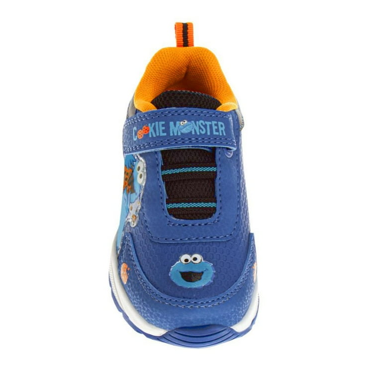 Sesame Street Kids Cookie Monster Hook and Loop Fashion Sneaker