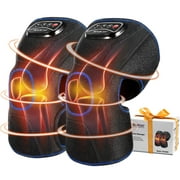 CINCOM Heated Knee Massager, Air Compression Knee Massager with Heat for Pain Relief FSA/HSA Eligible (A Pair)