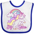 thumbnail image 3 of Inktastic Big Sister Unicorn Girls Baby Bib, 3 of 4