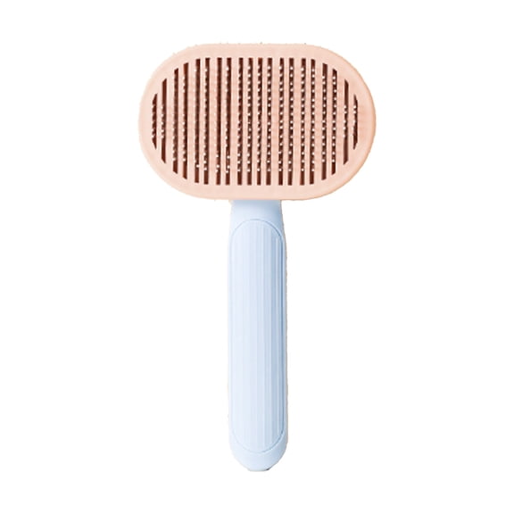 ACDANC Cat Hair Brush with High-Density Curved Stainless Steel Needles, Effective Dog Brush for Long Haired Dogs, Reusable Pet Grooming Comb