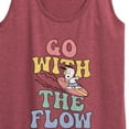 thumbnail image 3 of Peanuts - Summer Edition - Snoopy - Go with the Flow - Women's Racerback Tank Top, 3 of 5