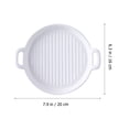 thumbnail image 2 of Ceramic Plate Ceramic Baking Food Plate Food Holder Restaurant Salad Plate, 2 of 5