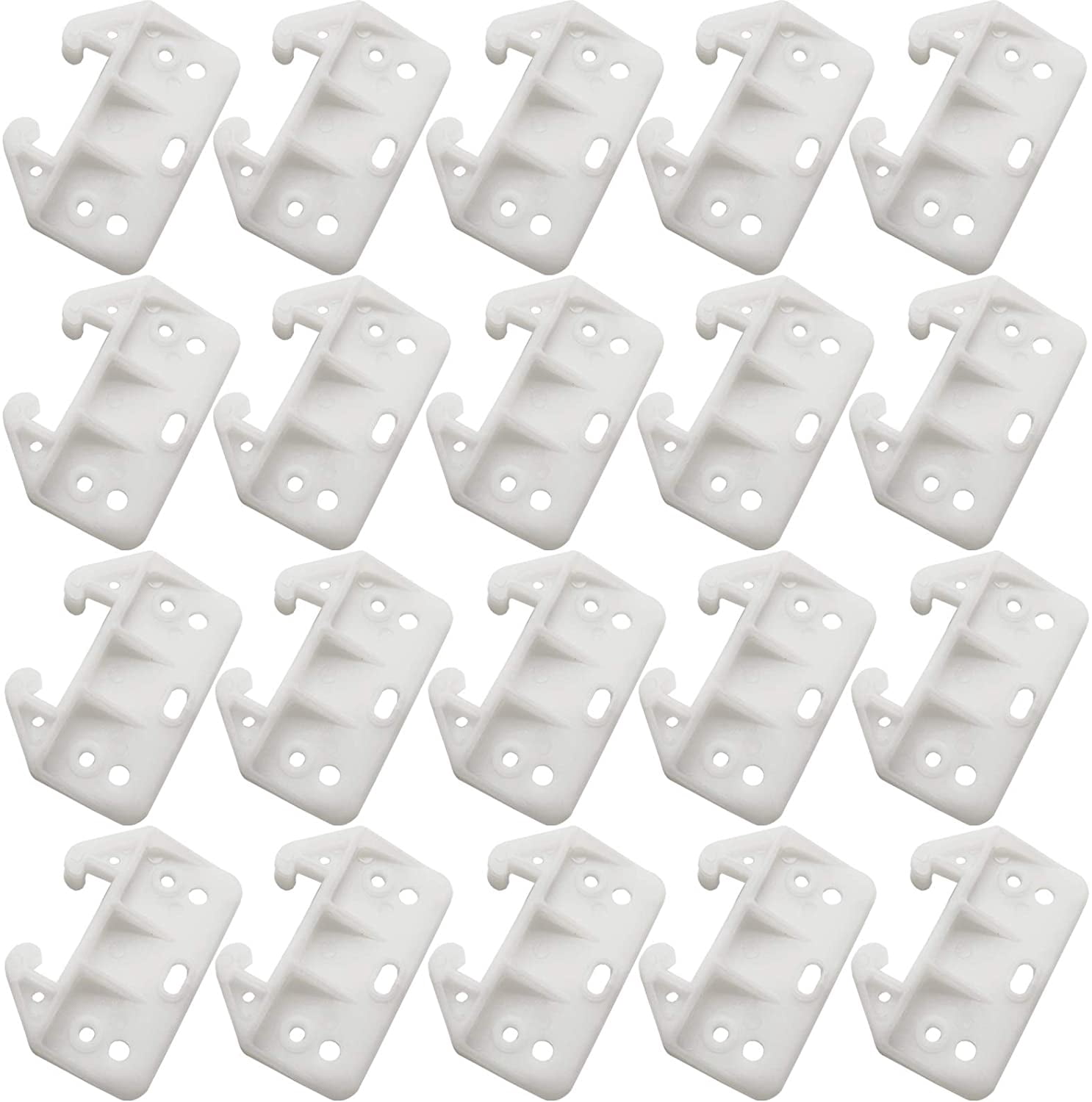 46PCS Plastic Drawer Guides Drawer Track Guides Replacement Furniture Parts for Dressers, Hutches and Drawer Systems
