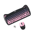 thumbnail image 1 of Kit Teclado Y Mouse Mofii Miaomeng Inalámbrico Usb Belug Rosa, Negro, 1 of 5