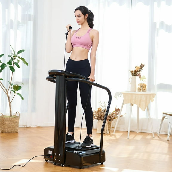 Zelus 2000W Whole Body Vibration Platform Exercise Machine with MP3 Player (Black)