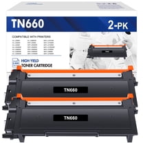 TN660 Black Toner Cartridge Compatible for Brother TN660 TN-660 TN630 TN-630 for HL-L2300D HL-L2305W HL-L2320D HL-L2380DW MFC-L2740DW MFC-L2707DW DCP-L2500D Printer (2-Pack, High Yield)