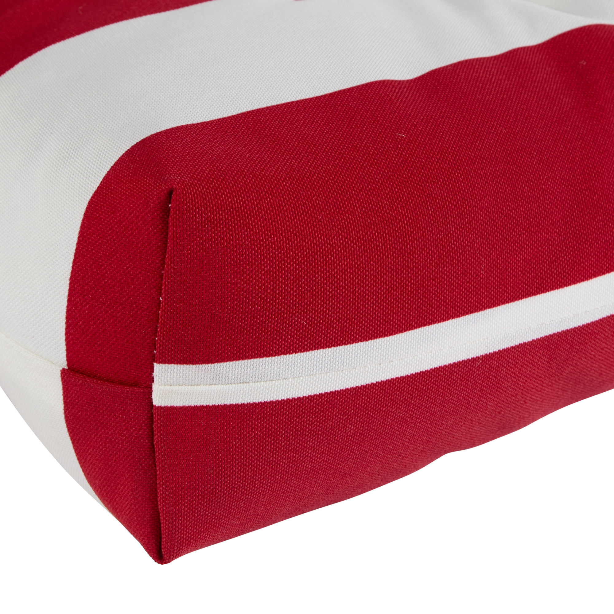 Cabana Red Stripe Outdoor High Back Chair Cushion
