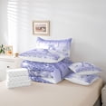thumbnail image 5 of Homewish Girly Purple Letter A Bedding Comforter Set 7pcs, Romantic Glitter Diamond King Bedding Sets, Teens Kids Girls Women Reversible Bed Sheets, Breathable Home Decor, 5 of 7