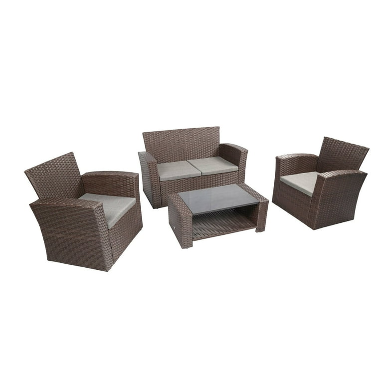 Reordan 4 Piece Sofa Seating Group with Cushions Walmart