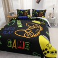 thumbnail image 6 of Erosebridal Cartoon Video Games Duvet Cover Queen Gaming Comforter Cover,Teen Gamer Gamepad Bedding Set Watercolor Fashion Quilt Cover Game Bedroom Decor (No Comforter), 6 of 6