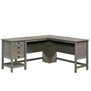 Sauder Cottage Road Engineered Wood L-Shaped Computer Desk in Mystic Oak