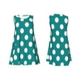 thumbnail image 7 of Goofa Teal And White Polka Dot for Summer Dresses for Women – Beach Floral Sundress, Casual Pockets Boho Tank Dress for Hot Days, 7 of 7