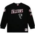 thumbnail image 2 of Men's Mitchell & Ness  Black Atlanta Falcons Training Camp Vintage Logos Long Sleeve T-Shirt, 2 of 3