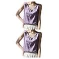 thumbnail image 1 of Qarigey Transpirable y cómodo Halter Top Mujeres Love - Para el verano Camiseta Top Tops Mujeres Tank Tops Camisola Sexy Ligero A37 Púrpura L A37 Púrpura L 2Conjunto, 1 of 6
