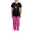 thumbnail image 4 of CafePress - Ninja Bunny Pajamas - Women's Short Sleeve Print T-Shirt and Pants Dark Cotton Pajama Set, 4 of 7