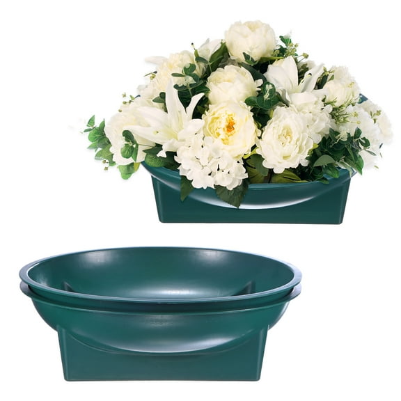 Uxcell 3-Pack Floral Foam Round Bowls, 6.3 Inch Round Arrangements DIY Floral Bowls, Flower Arrangements Round Floral Supplies [Green]