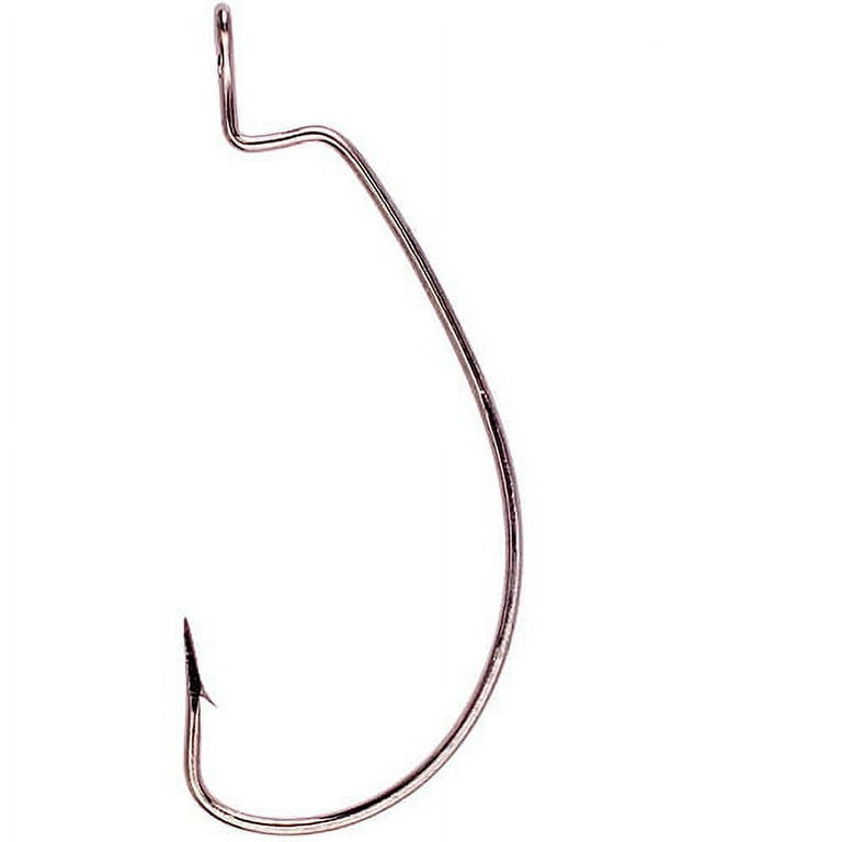 Lazer Sharp L092GH-4/0 Extra Wide Gap Worm Hook, Platinum Black, Size 4/0 