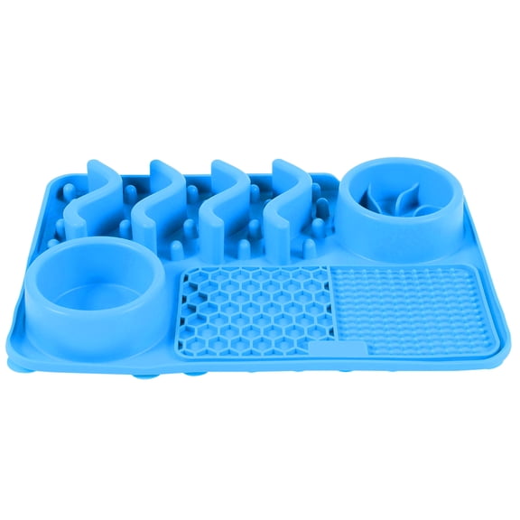 Threns Silicone Dog Licking Mat with Suction Cups Creative Slow Feeder Mat Multipurpose Dog Licking Pad for Pet Slow Eating