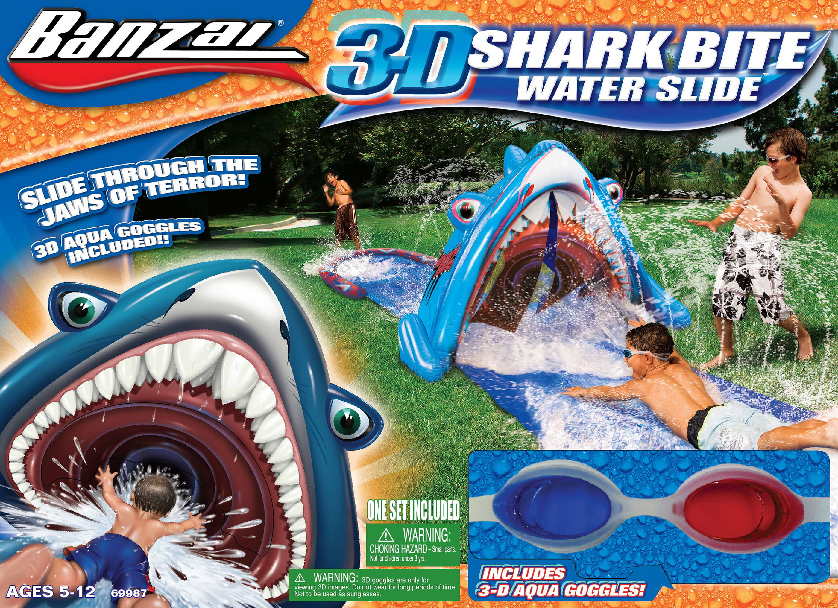 BANZAI 3D Shark Bite Slide 