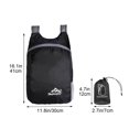 thumbnail image 3 of Lightweight Foldable Backpack 20-35L Polyester Travel Daypack with Adjustable Straps Home Storage(Black) ,Hulucky, 3 of 9