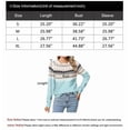 thumbnail image 3 of Fair Isle Sweaters for Women Round Neck Lightweight Sweaters Casual and Holiday Christmas Sweaters Shermie, 3 of 6