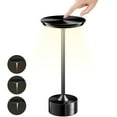 thumbnail image 1 of LED Touch Bedside Lamp 3 Level Dimmable Portable Retro Metal Night Light for Home Office Bar Cafe Bedroom Restaurant, 1 of 8