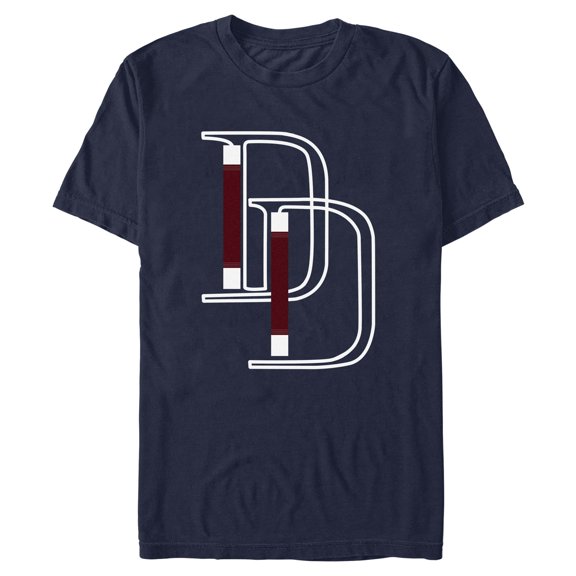 Mens Marvel: Daredevil Initials Icon Sticks T Shirt