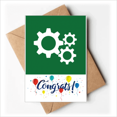 thumbnail image 1 of Gear Mechanical Physical Structure Wedding Cards Congratulations Greeting Envelopes, 1 of 3