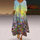 thumbnail image 2 of Vestido Largo Informal Con Cuello Redondo Y Manga Larga Con Estampado Floral Y Botones Para Mujer Odeerbi ODB115329, 2 of 5