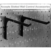 Wall Control Modular Pegboard Tool Organizer System - Wall-Mounted Metal Peg Board Tool Storage Unit for Pegboard Tiling (Orange Pegboard)