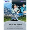 thumbnail image 4 of Dual Dash Cam, VAVA 2K Front and 1080P Cabin or 2.5K 30fps Single Front Car Camera, Both Sony Sensor, Infrared Night Vision, App Control & 2" LCD Display, Parking Mode, Built-in GPS for Uber & Lyft, 4 of 4