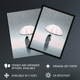 thumbnail image 3 of Too Much Rain By Amy Denver Minimalist Soft Pastel Umbrella Brolly Pink Minimalism Simple Modern Artwork Unframed Wall Art Print Poster Home Decor Premium, 3 of 5