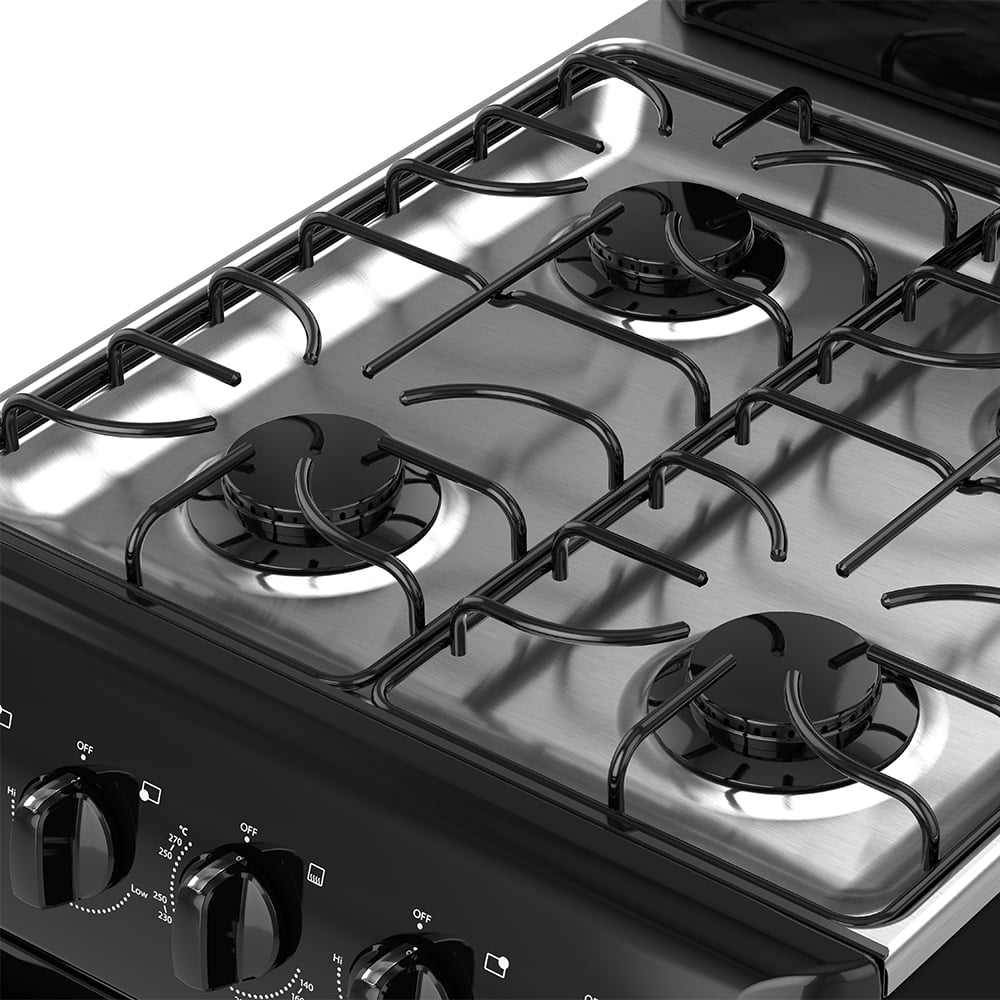 LWW1002B Whirlpool 20" 2.6 Cu ft Gas Range in Black, assembled dimensions 25.9"depth , 38.1" in height, and 20" in width