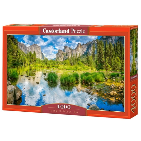 4000 Piece Jigsaw Puzzle, Yosemite Valley, USA, Landscape puzzle, National Park, Adult Puzzle, Castorland C-400362-2