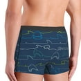 thumbnail image 3 of Goofa Shark Printed Men's Boxer Briefs Underwear, Moisture-Wicking Underwear, Trunk,Soft and Breathable Cotton Underwear-X-Large, 3 of 9