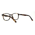 thumbnail image 4 of Rectangular Horn Rim Keyhole Plastic Blue Light Flitering Computer Glasses Tortoise, 4 of 4
