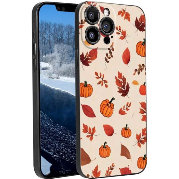 Compatible with iPhone 13 Pro Phone Case, Autumn-Fall-Minimalist-11 Case Silicone Protective for Teen Girl Boy Case for iPhone 13 Pro