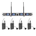 thumbnail image 1 of El sistema de micrófono inalámbrico UHF de 4 canales profesional Muslady D4-1 incluye 4, 1 of 8