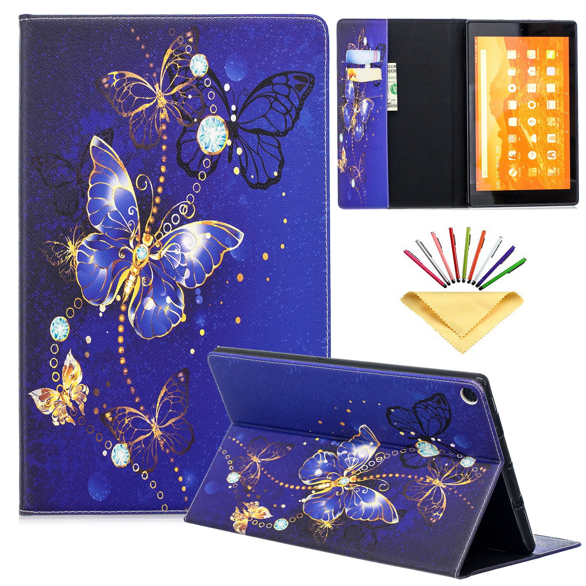 Dteck Flip Case For Amazon Kindle Fire HD 10 (5th/7th Generation, 2015/