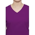 thumbnail image 6 of healing hands Scrubs for Women Mock Wrap Neck Top 2 Pocket Purple Label Women's Scrub Top 2172 Jordan Eggplant M, 6 of 6