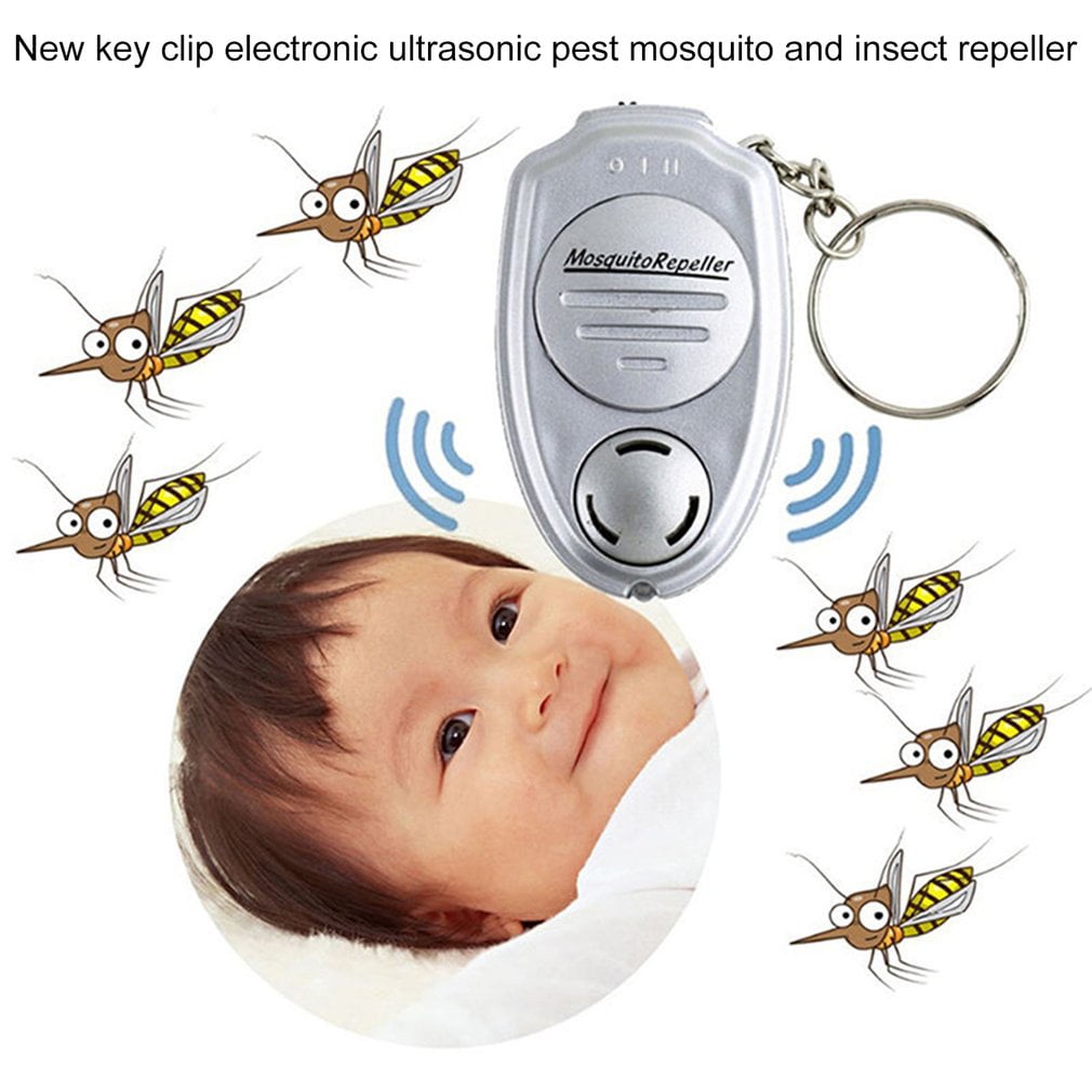 ULTRASONIC PORTABLE OUTDOOR MINI ELECTRIC MOSQUITO INSECT REPELLER KEYCHAIN ALL 