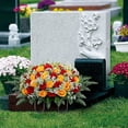 thumbnail image 5 of Flower Saddle Large Artificial Cemetery Flowers For Cemetery Memorial Flowers For Outdoor Decorations,Outdoor Artificial Flowers, 5 of 5