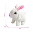 thumbnail image 2 of Battery Operated Rabbit Toy, Electric Bunny Robot Jumping Intelligent Sounds for White, 2 of 7