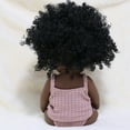 thumbnail image 3 of Baby Cute Curly Hair Sport Boys Black Baby Toy Doll Kids Gift Hooded With Cloth, 3 of 4