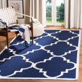 thumbnail image 4 of Safavieh Dhurries Navy Contemporary Rug - Runner 2'6" x 8', 4 of 5