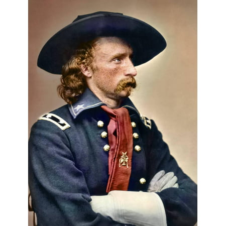 Civil War Portrait of General George Armstrong Custer Print Wall Art By Stocktrek