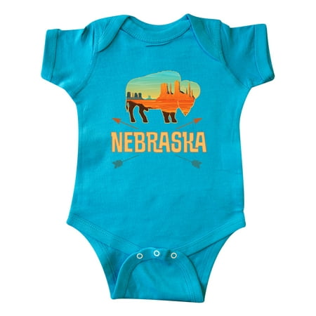 

Inktastic Nebraska Vacation Buffalo Gift Baby Boy or Baby Girl Bodysuit