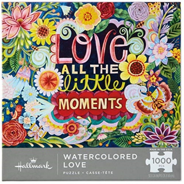 Hallmark Watercolored Love 1000 Piece Puzzle Puzzles Games Walmart Com Walmart Com