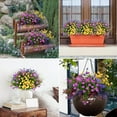 thumbnail image 3 of 8 Bundles Outdoor Artificial Flowers, Faux Outdoor Plants UV Resistant Flowers, Fake Outdoor Flowers for Garden Balcony Patio Porch Window Box Home Farmhouse Outside Indoor Decor (Mix Colors), 3 of 5